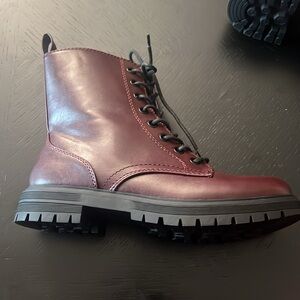 Women’s SO Burgundy Combat Boots
